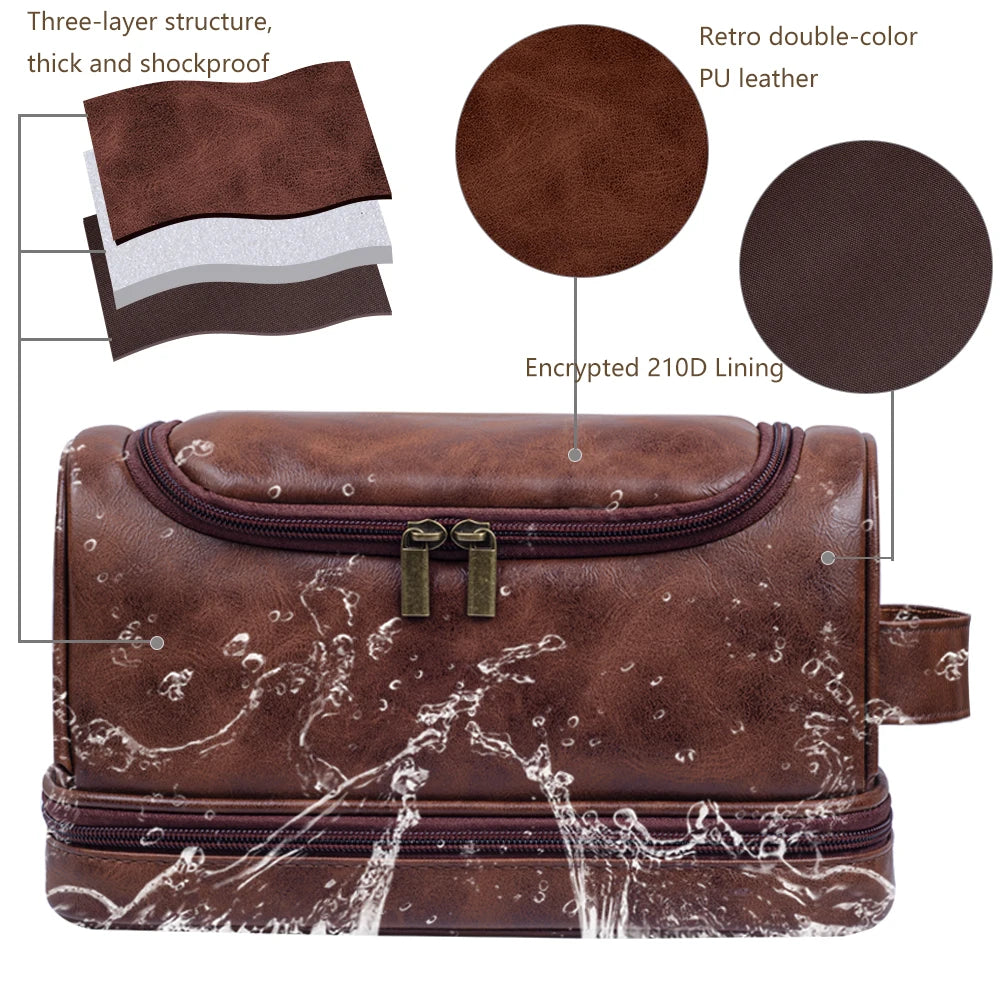VASQ Leather Toiletry Bag