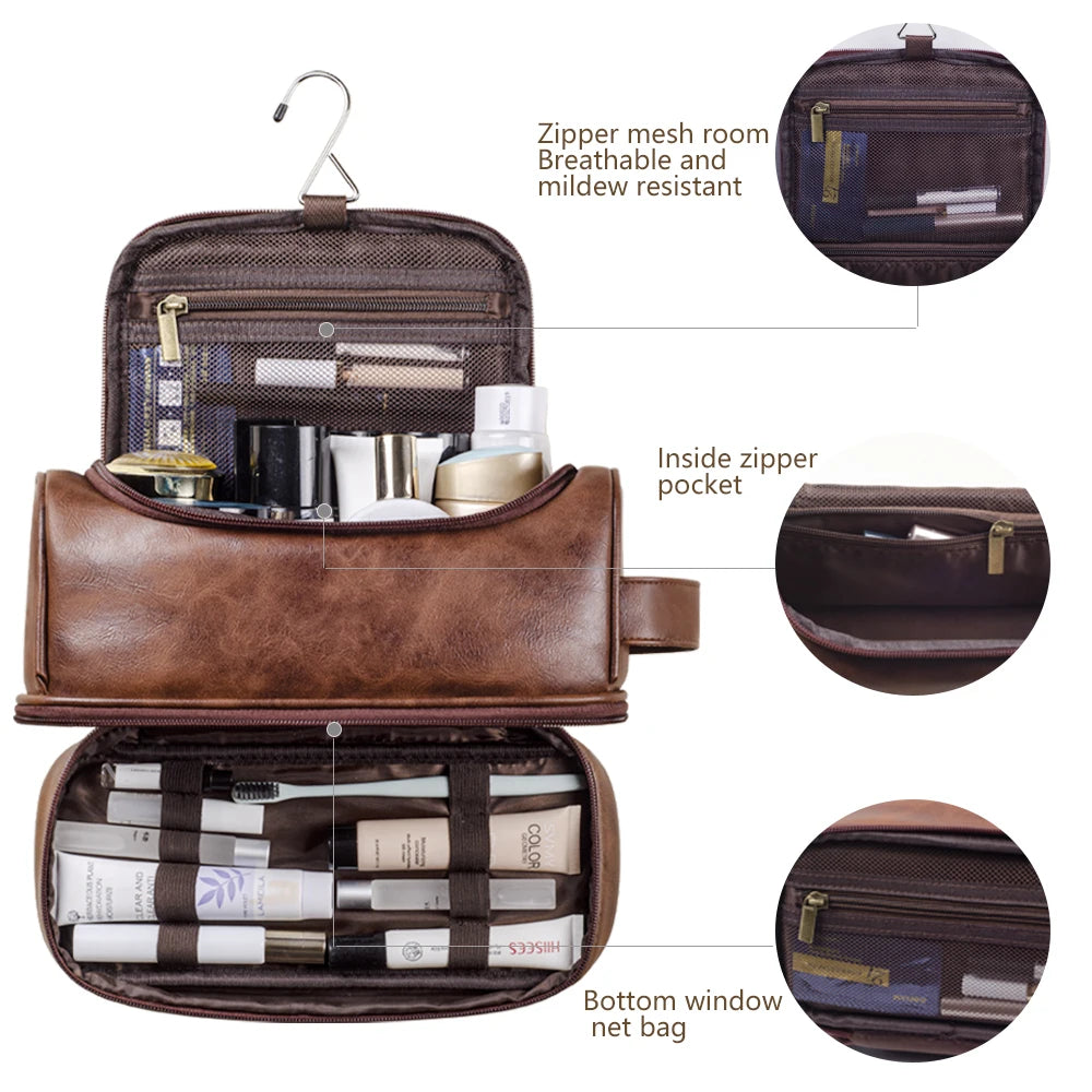 VASQ Leather Toiletry Bag