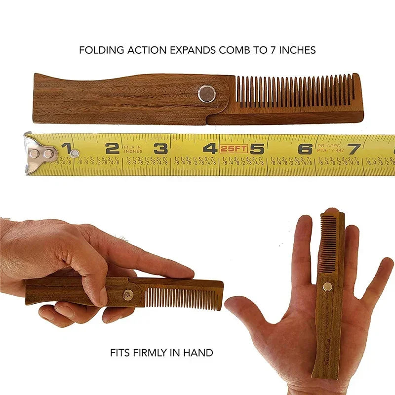 VASQ Pocket Comb- Leather Case Edition