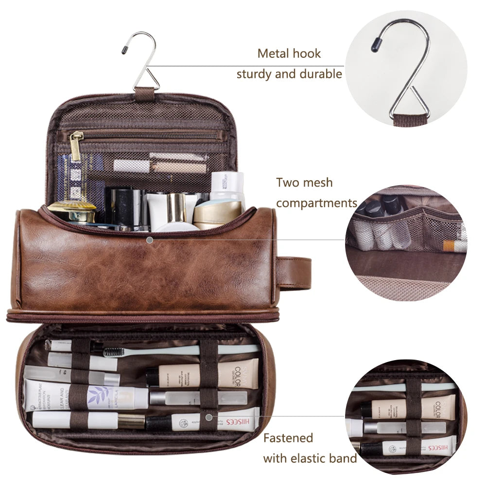 VASQ Leather Toiletry Bag