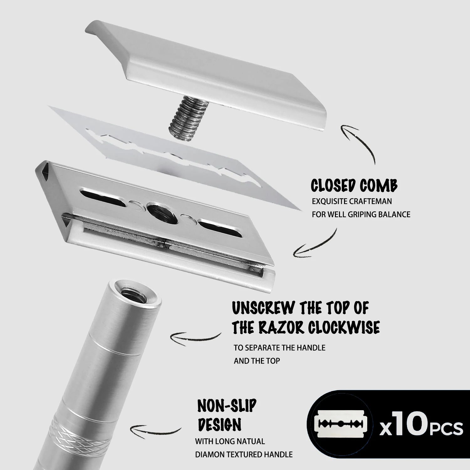 VASQ PRECISION Double- Edge Razor