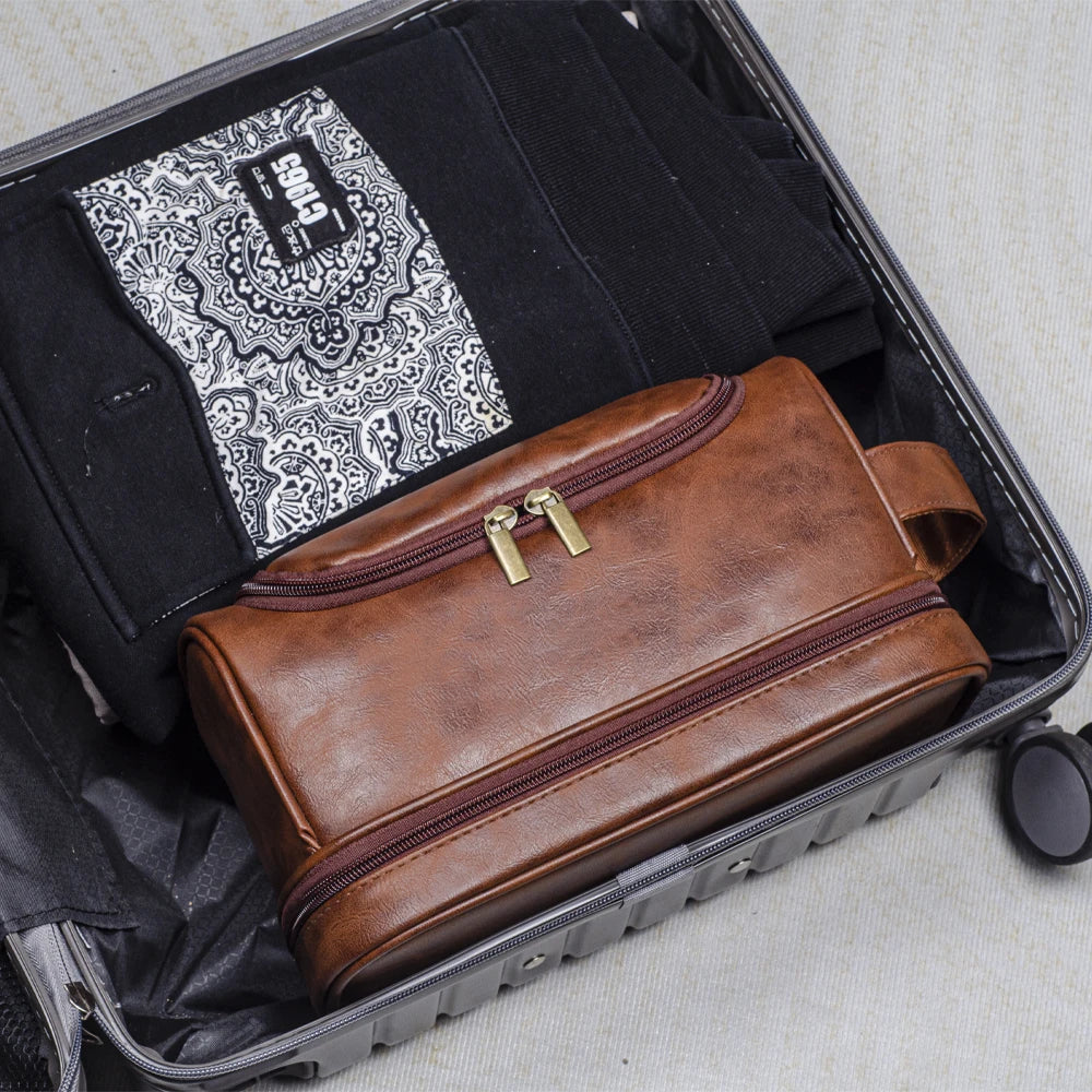 VASQ Leather Toiletry Bag
